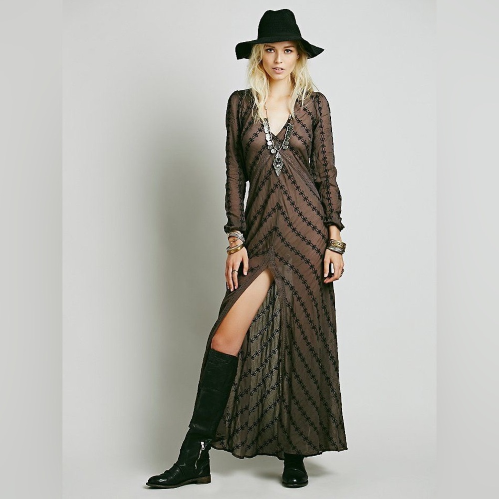 Free People Sandcastle in the Sky Maxi Dress
